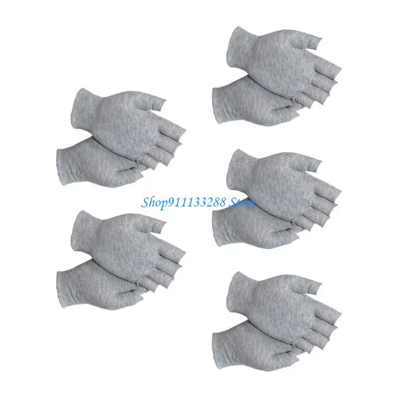 

G88D Soft Cotton Fingerless Gloves Flexible Design Various Hand Size Labor Safety