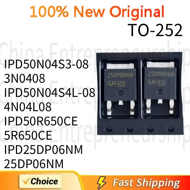 10 Pcs TO-252 IPD50…