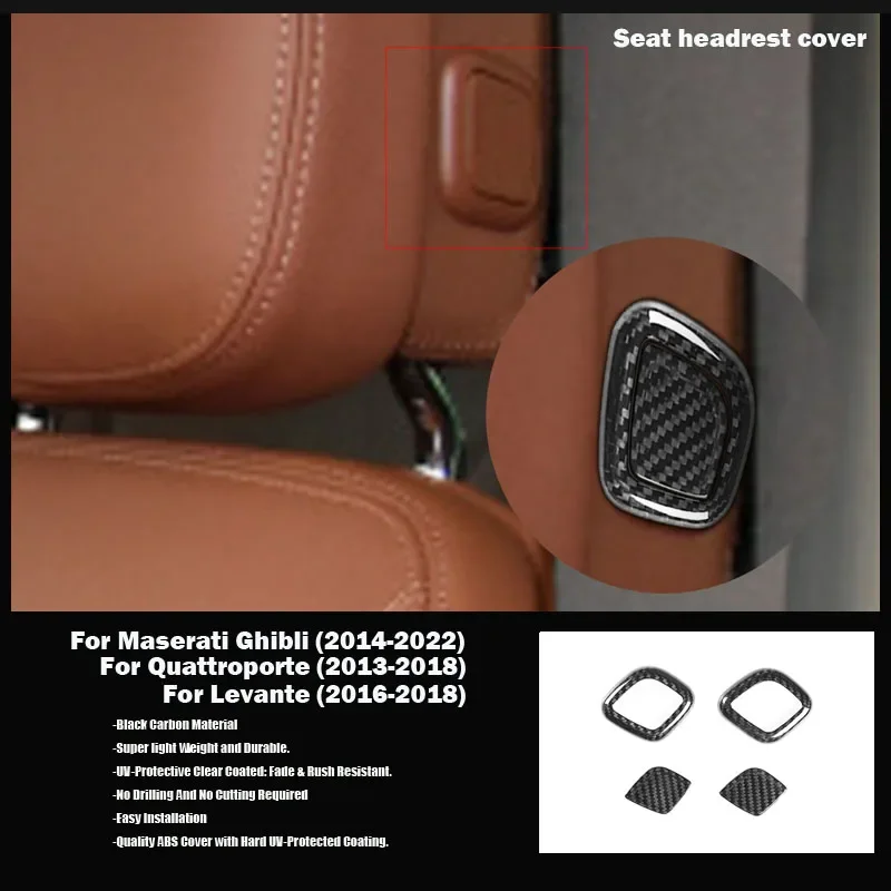 

Dry Carbon fiber Gear head panel Cover Car accessories For Maserati Ghibli Levant quattroporte