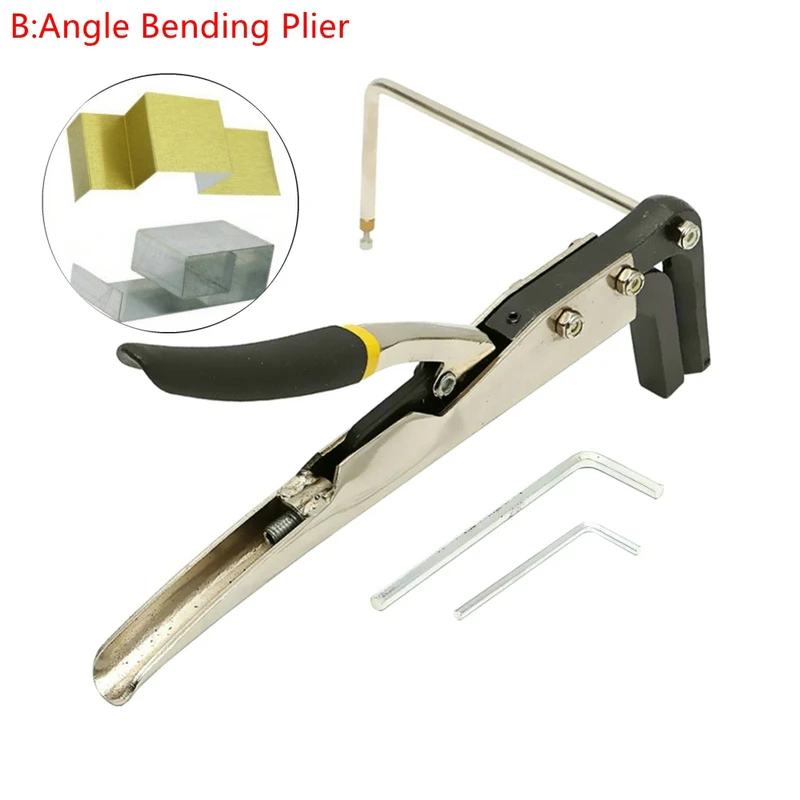 2 Types Bending Plier Manual Sheet Strip Arc/Angle Bender Steel Plier Clamp Channel Letter Tools Penguin Folding Plier