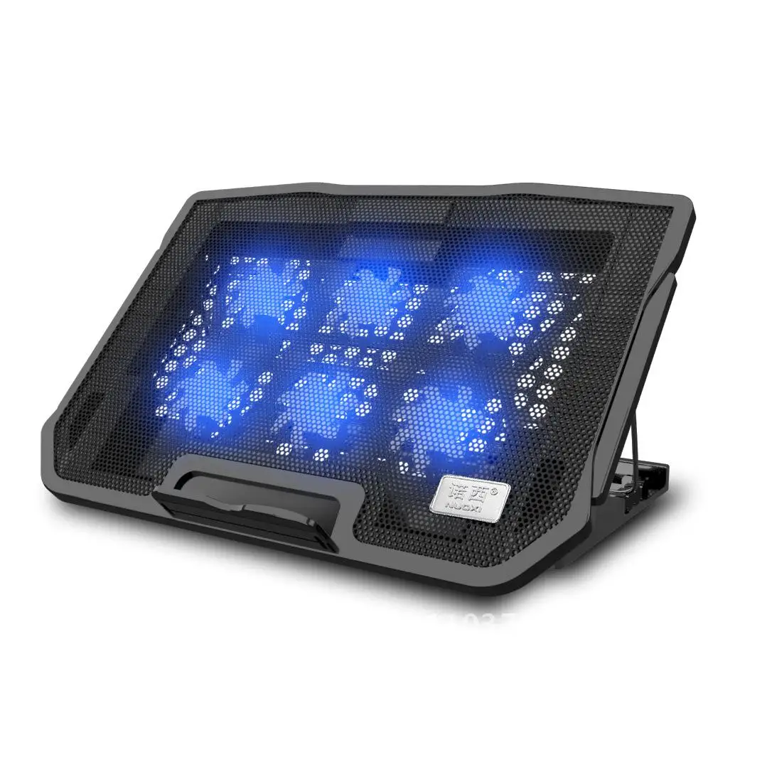 

Nuoxi 6-вентиляторный настольный кронштейн для ноутбука, радиатор, бесшумный рассеиватель тепла, металлическая сетка, охладитель для ноутбука для ультрабуков и ноутбуков