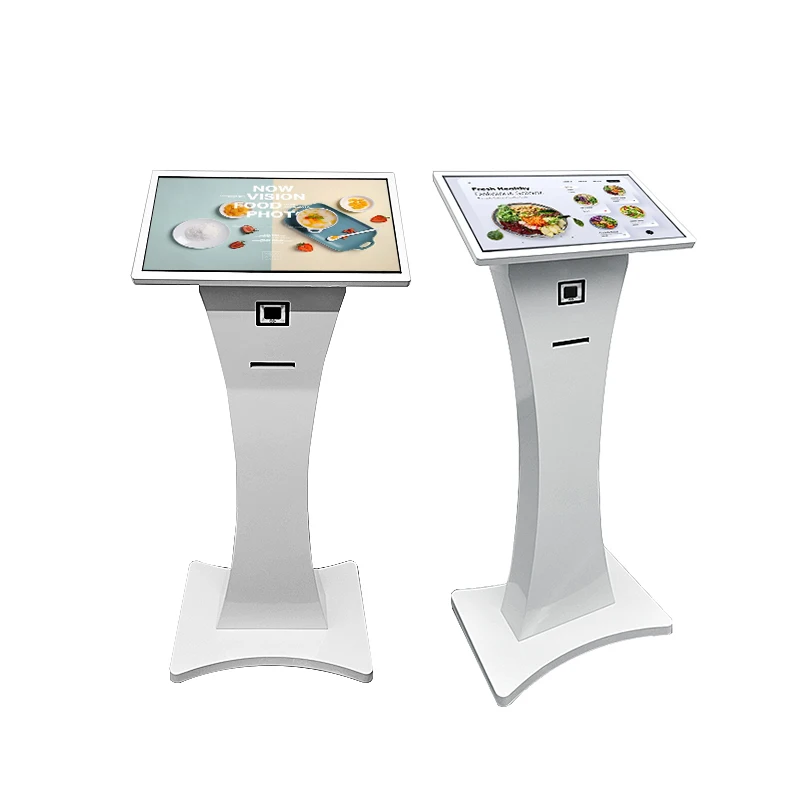 Thermal Printer Touch Screen Restaurant Self-Ordering Terminal All in One Self Ordering Kiosk 21.5 Inch Bill Payment Kiosk
