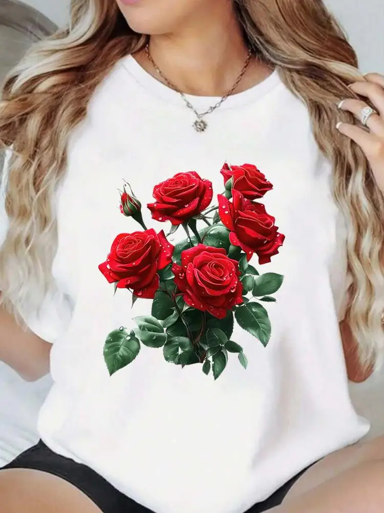 ラブハートスタイル 90 年代かわいいカジュアル T プリント服 Tシャツ衣類ファッション人気 O ネック女性グラフィック半袖 Tシャツ