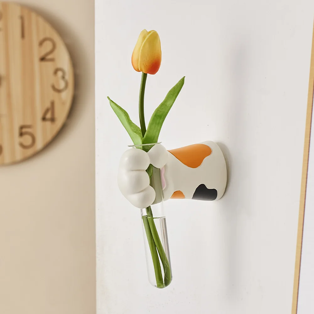 Cat Claw Aquatic Vase Wall Mounted Flower Ware Wall Decorations Room Decoration Small Pendants