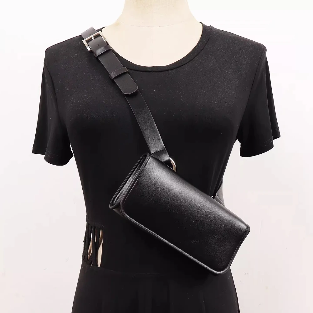 Riñoneras de Diseño Original en Blanco, Amarillo y Negro para Mujer, con Cinturón Ajustable y Bolsillo para Teléfono, Bolsos de Pecho para Viajes y Uso Diario