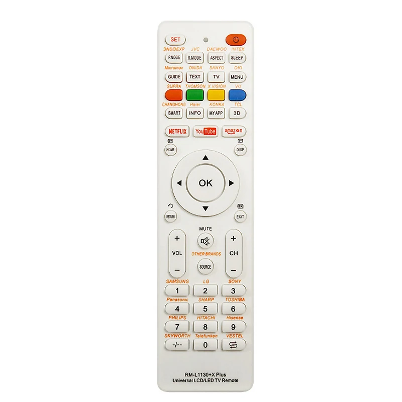 ABS Replacement Universal LCD TV Global Universal Remote Control Television RM-L1130+X PLUS