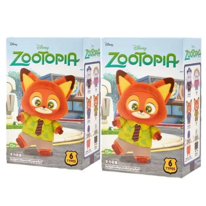 2025*Zootopia Plüsch Vinyl Puppe Blind Box Nick Judy Action Figure Cartoon Sammlung Geburtstag Geschenk Urlaub Geschenke