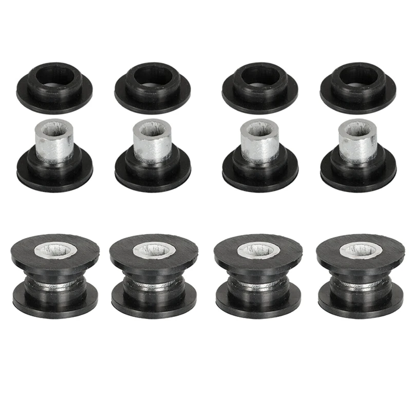 Front And Rear Shock Absorber Bushing 16Pcs Bearing Sleeve 8Pcs Kit For Arctic Cat 250 300 375 400 500 650 700 Bearca