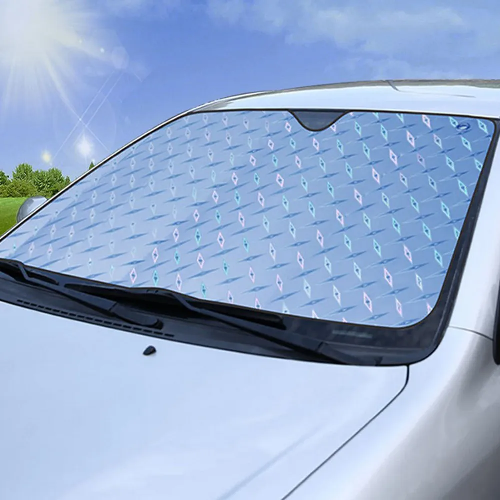 

Jumbo Sun Shade Protection Reflective Silver 130*60cm Auto Block Cover Foldable Folding Shield UV High Quality
