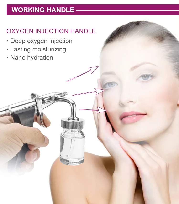 6in1 H202 Hydra Small Bubble Machine Bio Cold Hammer Hydro Dermabrasion Spa Peeling Cleansing Beauty Face Massage Devices