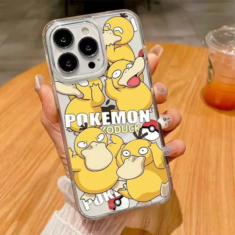 Cartoon Cute P-Pokemon Gengar Magsafe Wireless Charge Case For iPhone 11 12 13 14 15 16Pro Max Plus Anime Psyduck Magnetic Cover
