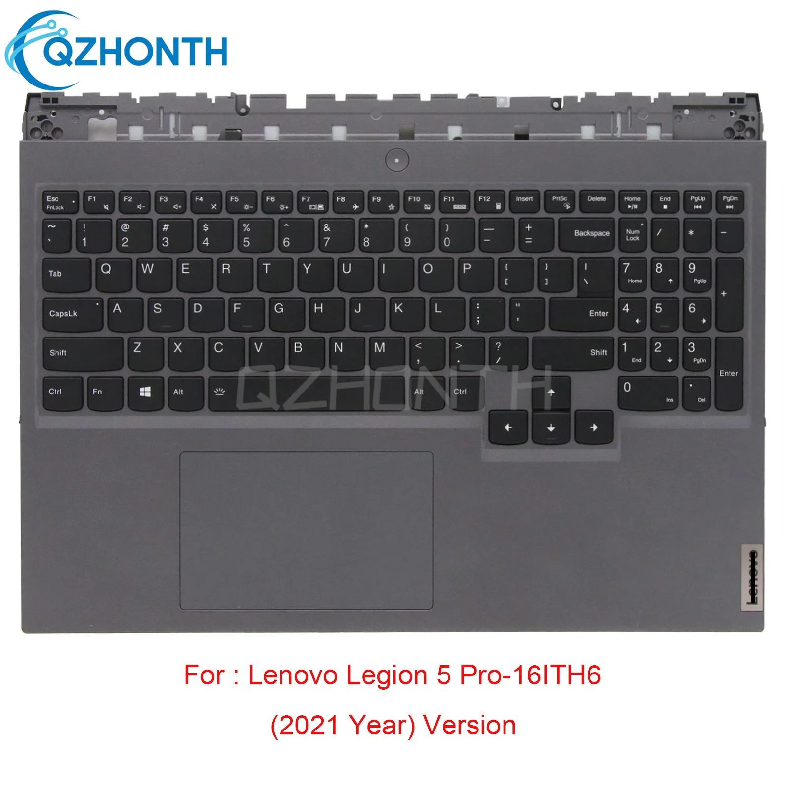 

New Palmrest with Backlit Keyboard Touchpad For Lenovo Legion 5 Pro-16ITH6 R9000P Y9000P 5CB1D09653 16"