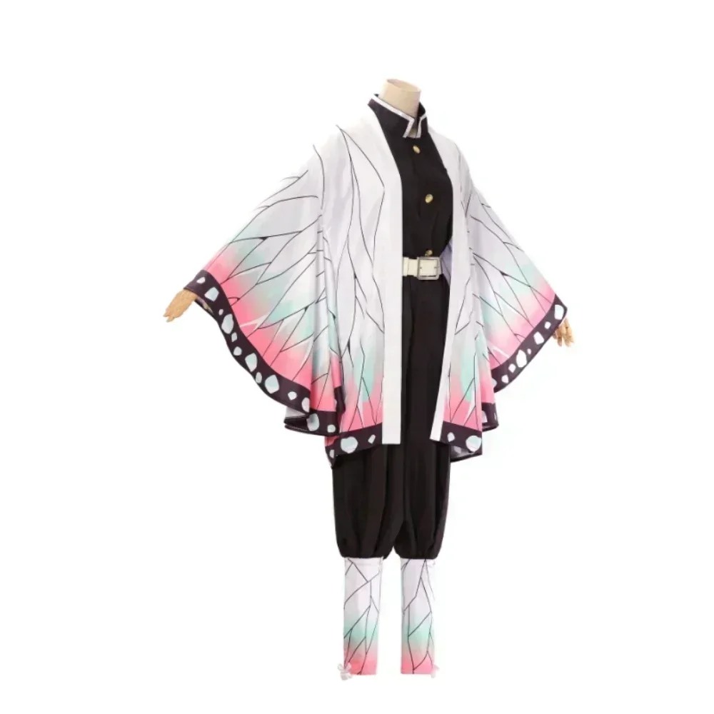 

2026 Kochou Shinobu Cosplay Kostuum Anime Shinobu Pruik Haori Uniform Vrouwen Kinderen Halloween Kleding