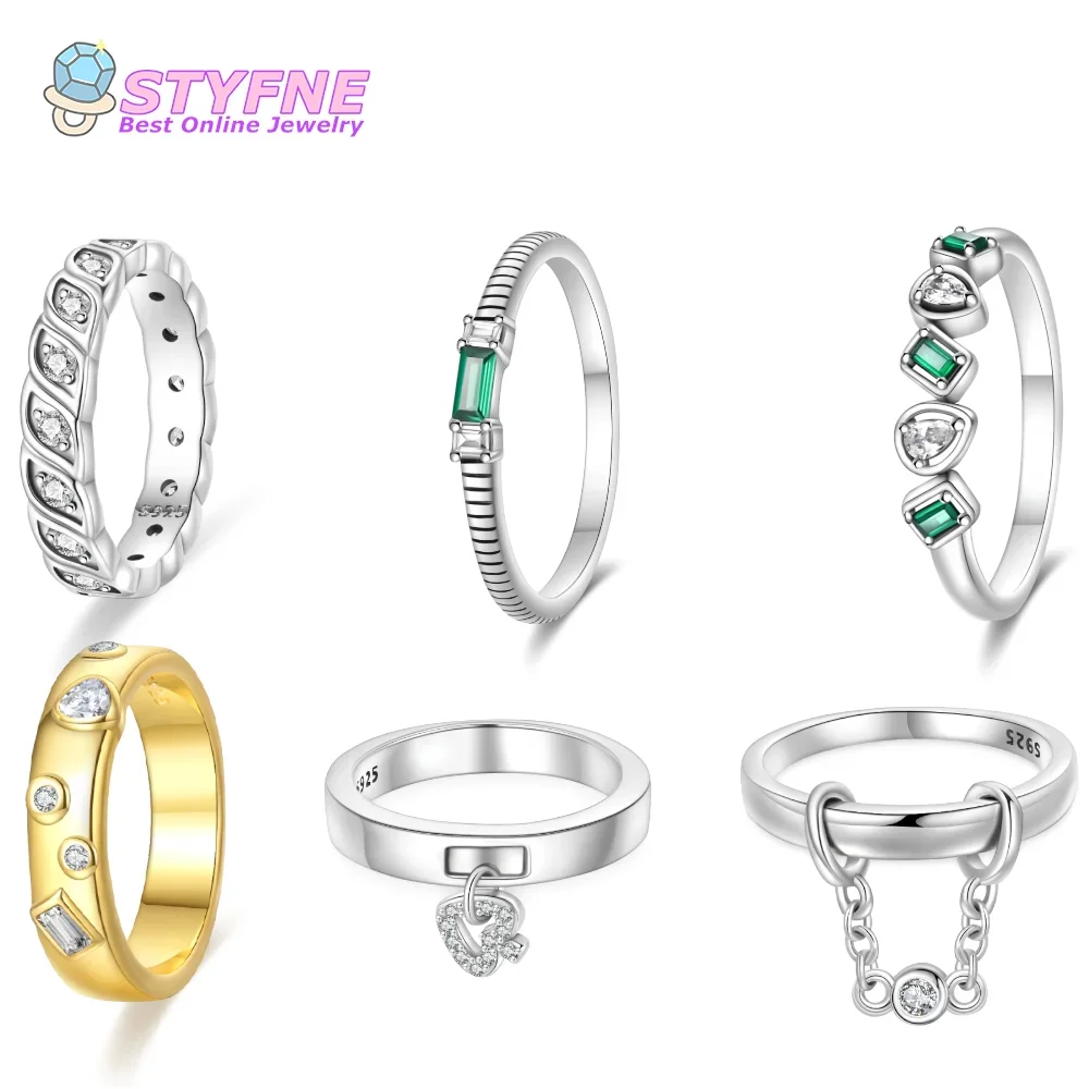 Women 925 Sterling Silver Simple Silver Ring Rings Jewelry Anniversary Birthday Fashion Gifts for Mother Wife Official Website