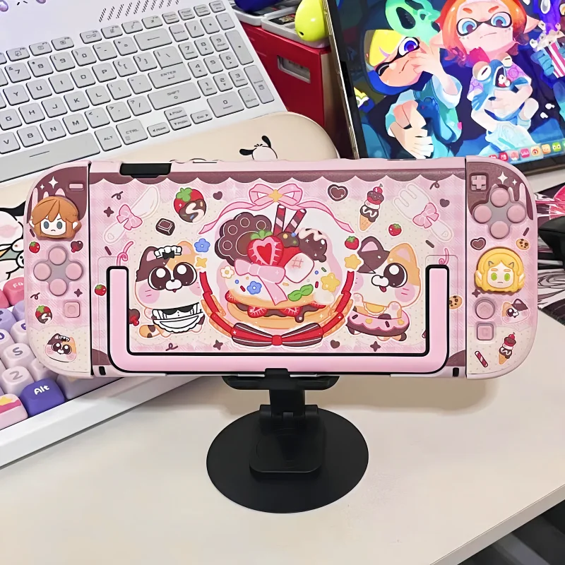 Monar Switch 2 Protective Case Cute Calico Cat Hard Split Cover Dockable Shell For Switch Oled NS2