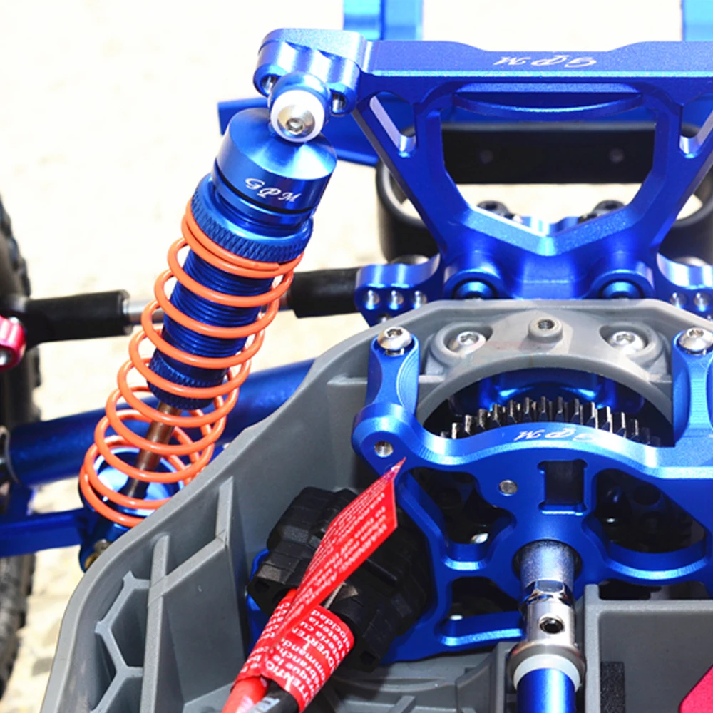 GPM Metalen Aluminium 102MM Bold Achter Schokdemper Montage voor Traxxas 1/10 Rustler Hoss Slash 4X4 VXL RC Auto Upgrade Onderdelen
