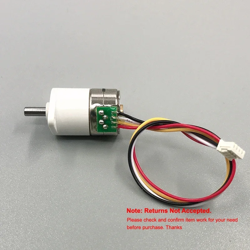DC 5V 40 Ohm GM15BY Mini 15mm Full Metal Gearbox Gear Stepper Stepping Motor 2-phases 4-wires D-shaft