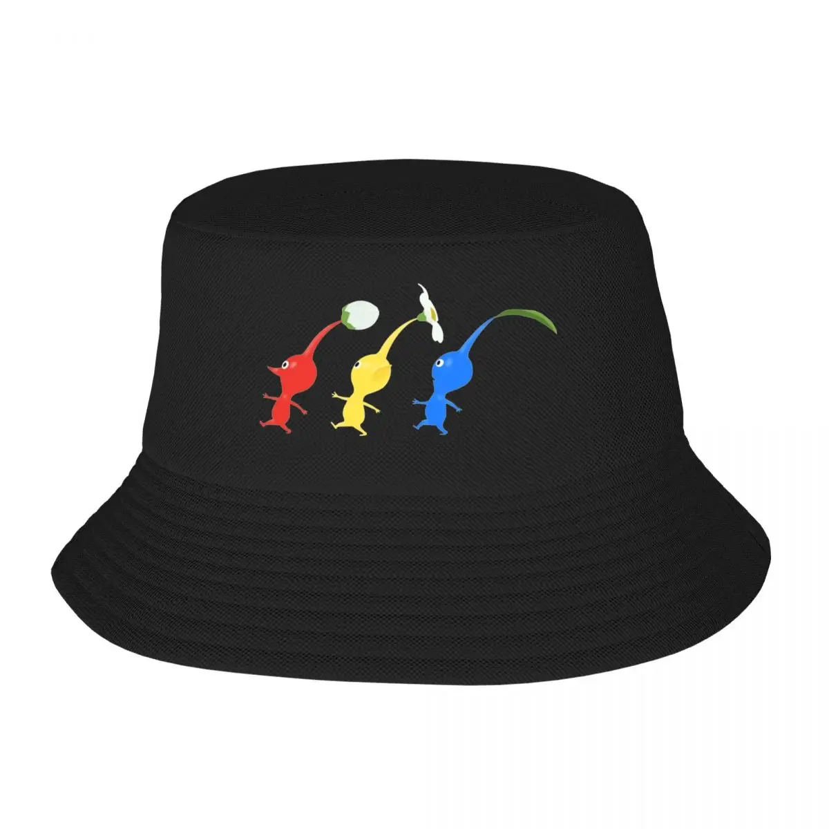 Summer Beach Hatwear Pikmin Running Accessories Bob Hat Style Unisex Funny Video Game Hot Sun Hat For Outdoor Sports