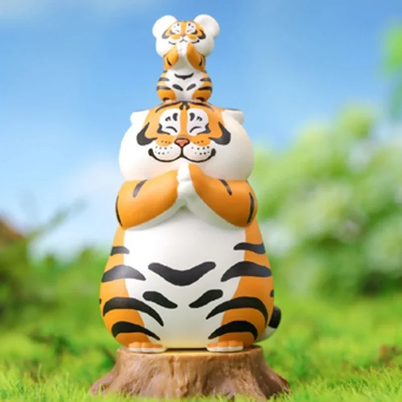 Boîte mystère aléatoire ennemi de la série Fat Tiger Panghu avec bébé, jouets de figurine d'anime, sac surprise au beurre, cadeau d'anniversaire pour filles