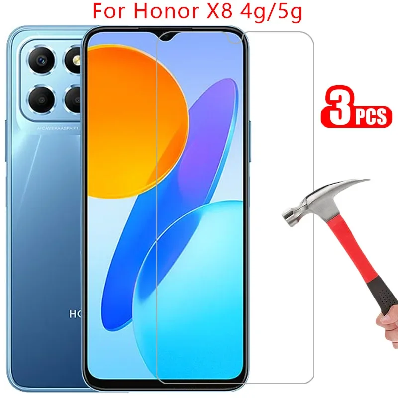 protective tempered glass for huawei honor x8 4g 5g screen protector on honorx8 x 8 8x phone film glas honer onor hono honerx8