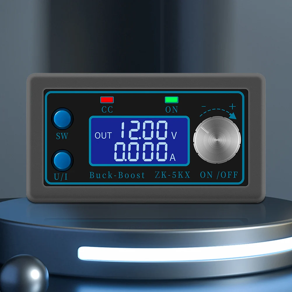 

ZK-5KX DC Automatic Buck Boost Converter 5A Max DC Automatic Voltage Regulation 0.6-36V 80W LCD Display for Electronic Equipment