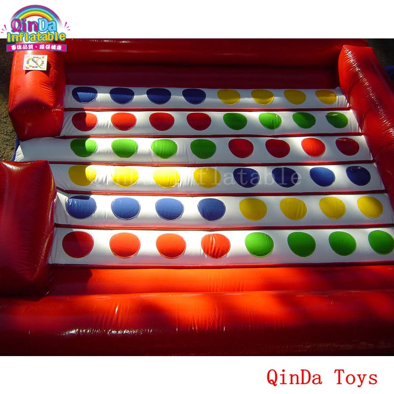 Polymère gonflable de jeu de Twister de location commerciale pour des enfants et des adultes, angiCommercial, 5*5M