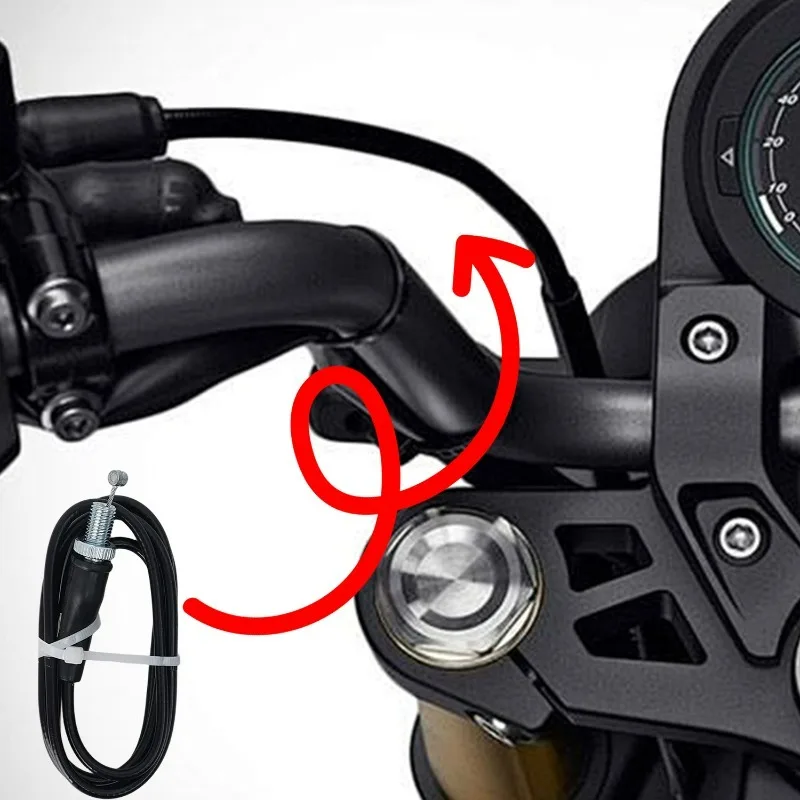 العالمي للدراجات النارية الطوارئ دواسة فرامل خنق طقم تصليح الأسلاك الدراجة Ttr 125 خنق موصل الجسم المحرك ATV مدخل هواء #3