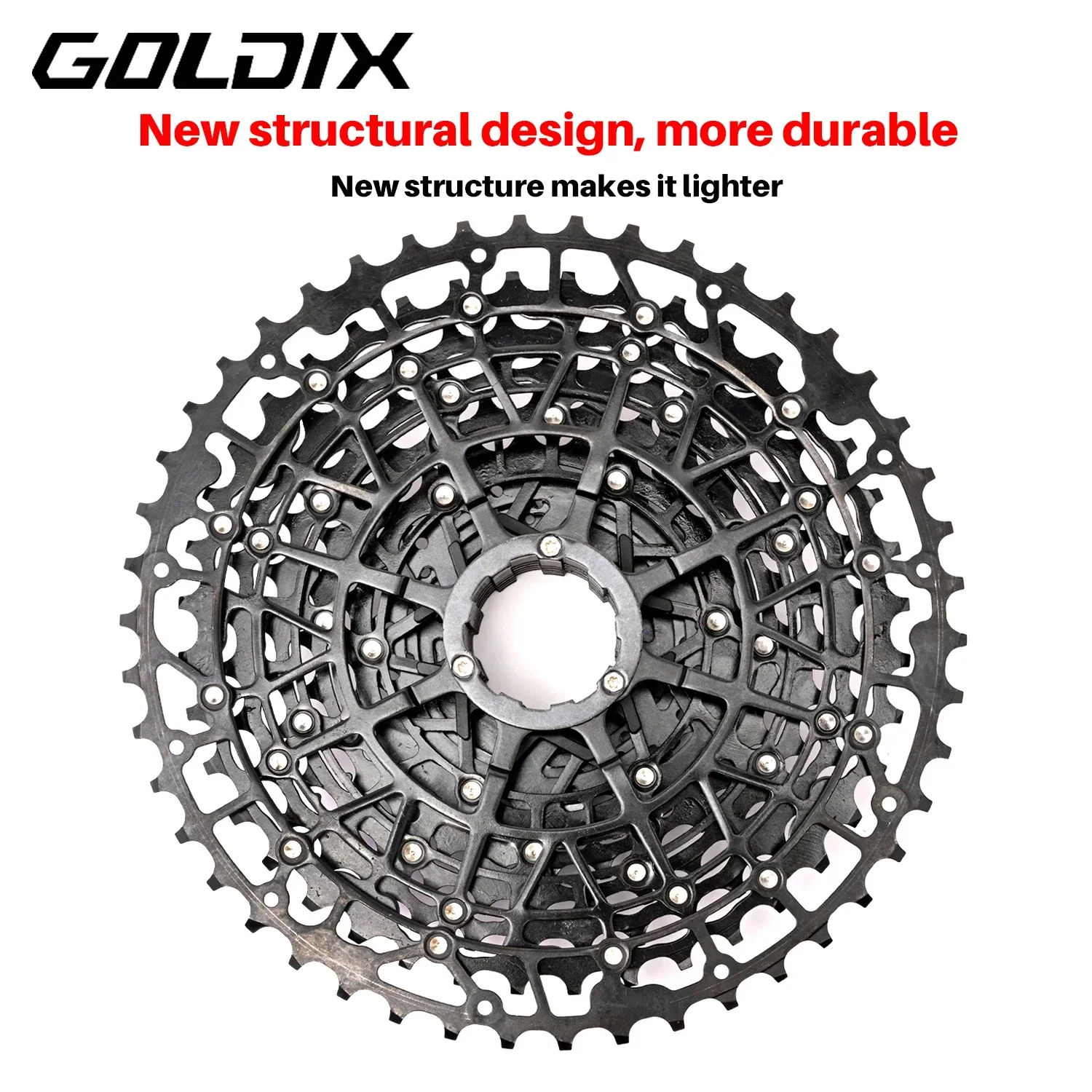 

GOLDIX 13 Speed Ultralight Bicycle Cassette MTB Freewheel Carbon Steel Material k7 HG Structure Sprocket for Mountain Bike