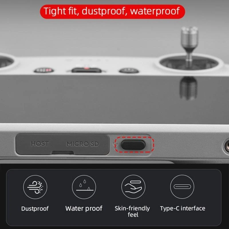 090F пульт дистанционного управления интерфейсной пылевой заглушки типа C Силиконовый пылевой крышку для Mini 3