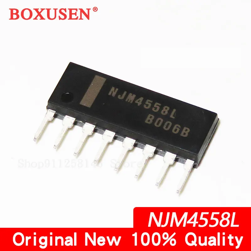 10pcs NJM4558L NJM4558 4558L SIP-8 dual operational amplifier