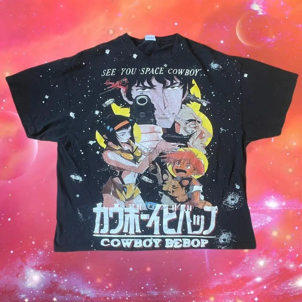 Cowboy Bebop All Over Print T Shirt Backstock Co Anime 3XL RARE AOP