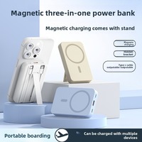 20000mAh Magsafe Power Bank 22.5W Fast Charging Wireless Charger Powerbank for IPhone 15 Huawei Xiaomi with Cable Spare Battery
