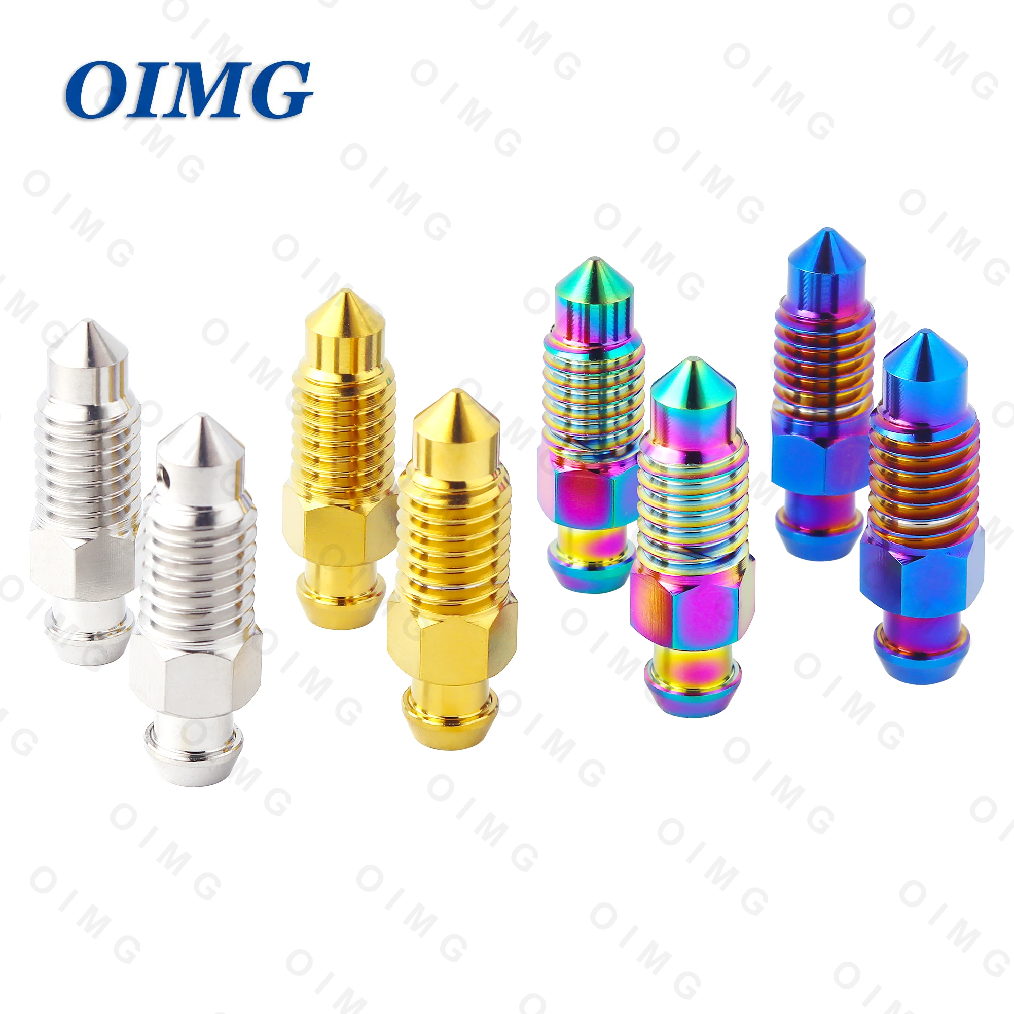

Titanium Screw Bolts Oil Brake Caliper Bleed Nipple Bolt M6 M8 M10xPitch1.0/1.25mm for Brembo Calipers Oil Drain Deflation Bolt