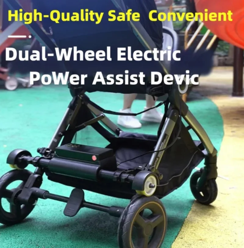 Smart Electric Push Cart Power Assist Kit for Stroller Shopping Wagon Camping Trailer