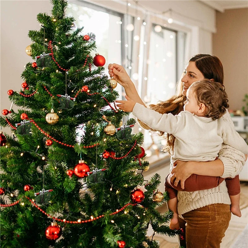 AB15-Decorazioni natalizie, sacche missili dipinte, regali di scherzi, divertenti decorazioni natalizie per ogni occasione