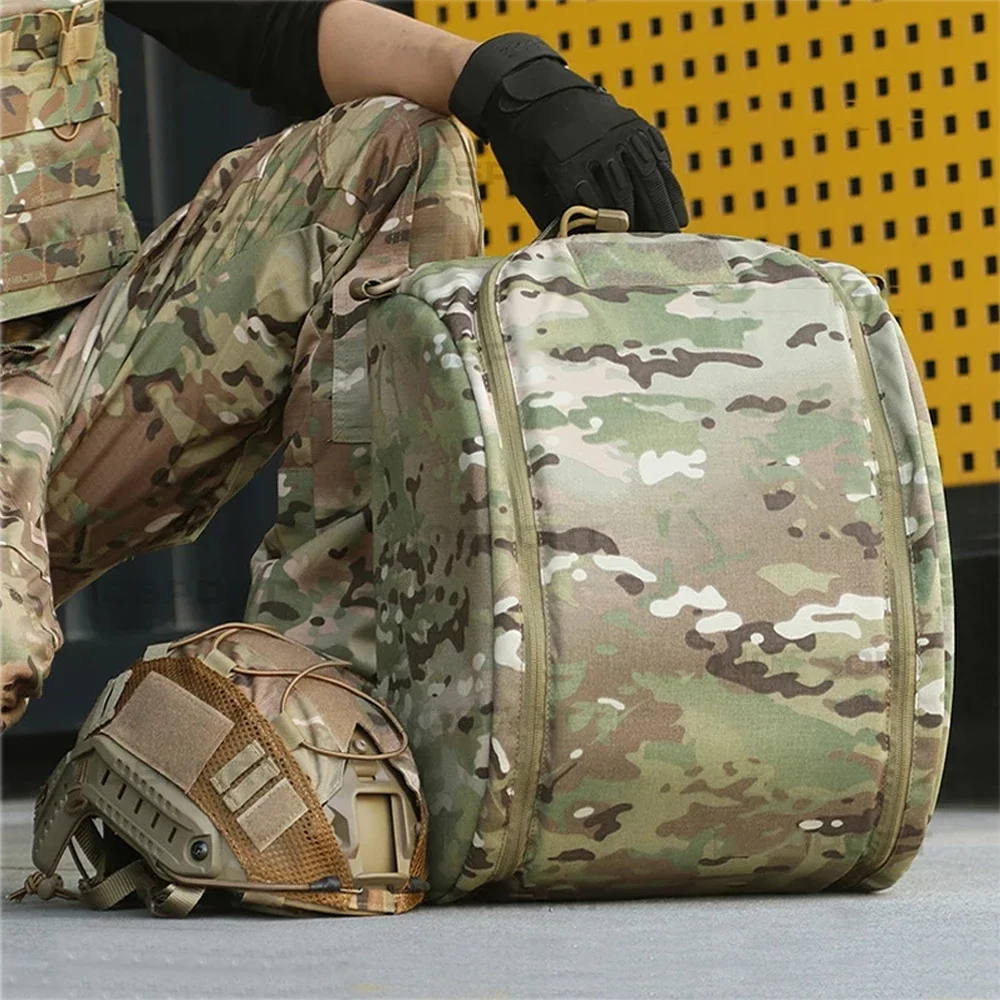 Tactical Helmet Bag Large Capacity Hunting Airsoft FAST Helmet Storage Bag Handheld Outdoor Cycling Motorcycle Helmet Euipment