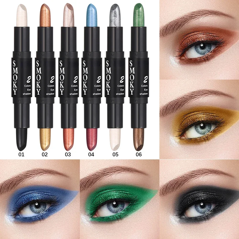 1pc Hochglanz stift Eyeliner Bleistift liegend Seidenraupe Text marker Stift Augen Ecke aufhellen Perle Glitter Lidschatten Stick