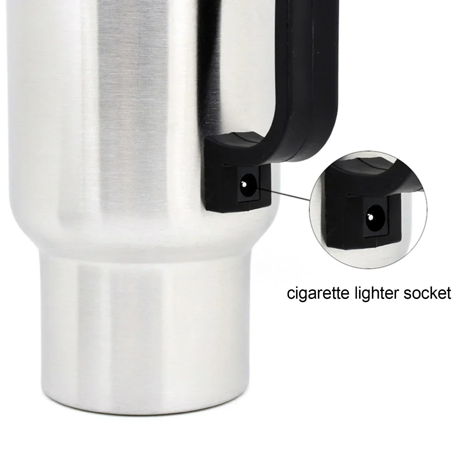 Electric Heating Car Kettle 12V 450ml Vehicle Heating Cup Stainless Steel Camping Travel Kettle Water Coffee Milk Thermal Mug view 6