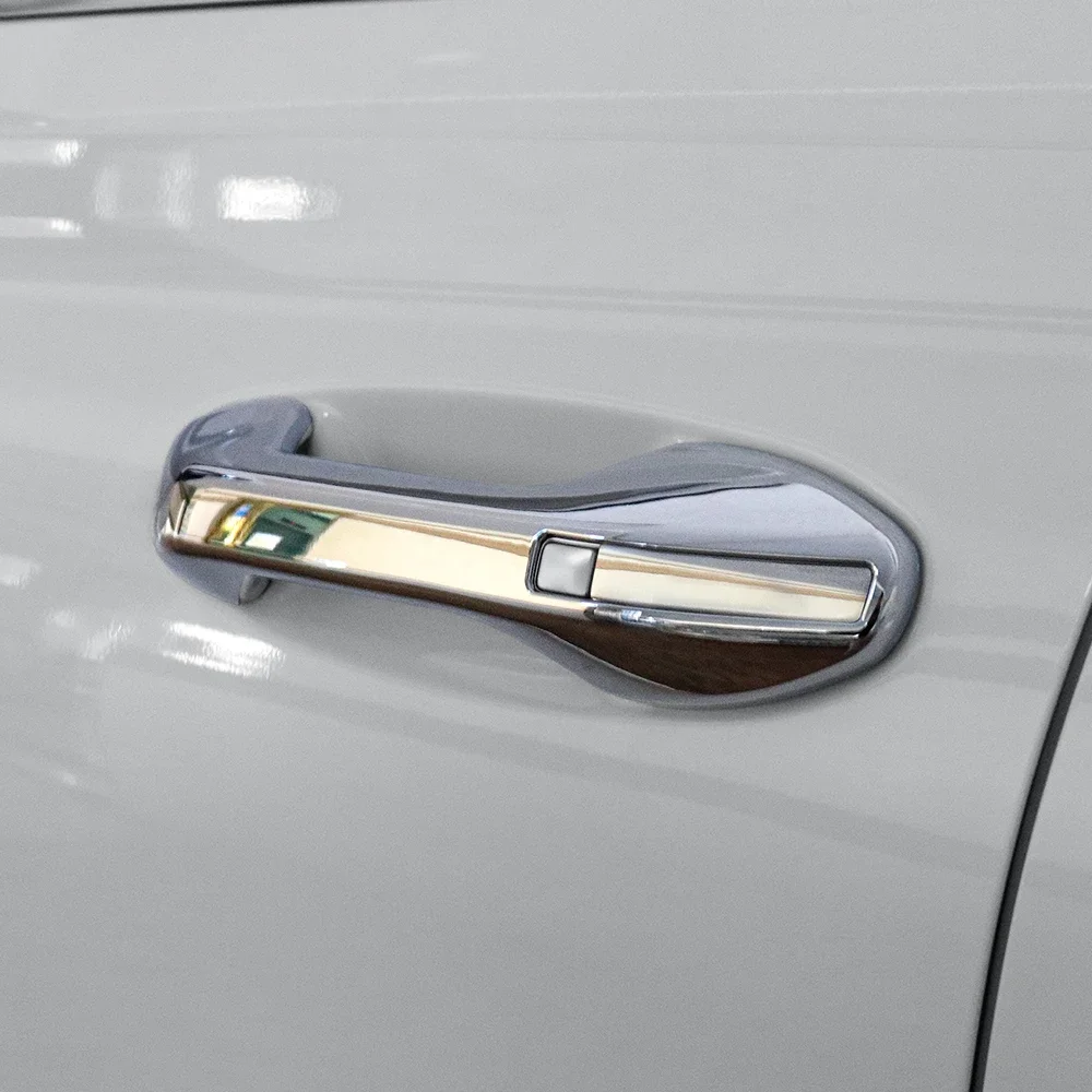 Fit for Hyundai Palisade 2020-2025 LHD RHD Car Carbon /Black Style ABS Touch/Button-Model Exterior Door Handle Exterior Trim