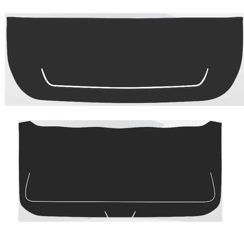 Car Anti-kick Carbon Trunk Pad Weather Dustproof Protect Tailgate Sticker Accessories For LYNK&CO 01 05 06 09 2022-Present