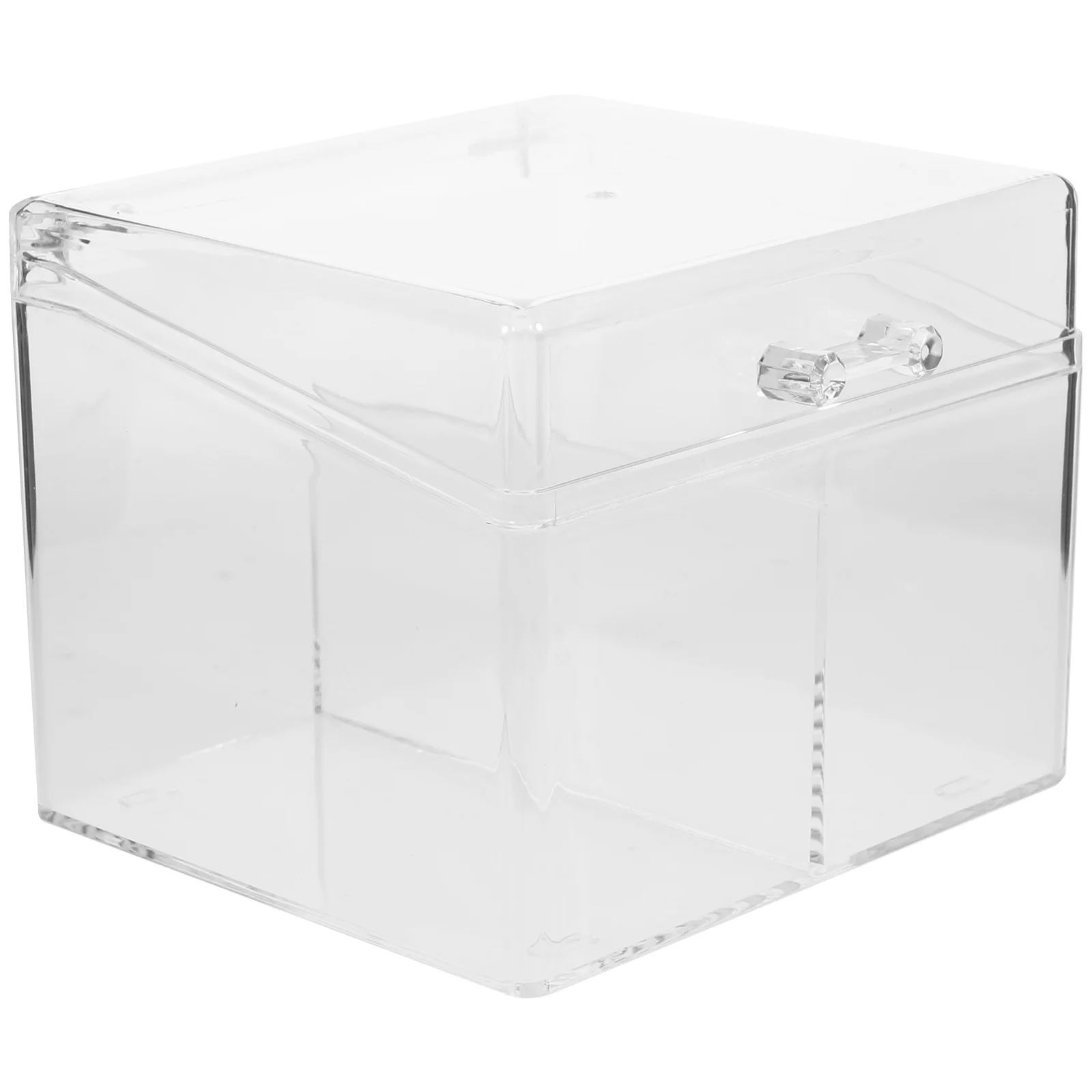 

Clear Acrylic Business Card Holder Transparent Storage Box Design Desktop Organizer For Cards Vertical Card Holder