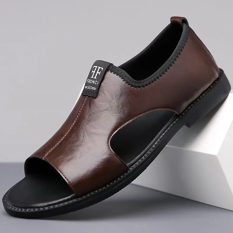 

Men's Summer Casual Soft Bottom Roman Sandals Anti-slip Wear-resistant Breathable Comfortable Outdoor Beach Shoes-HX2025