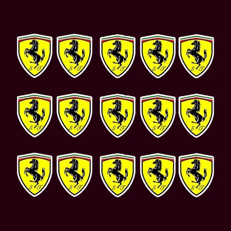 15/30 Piezas de Adhesivos Decorativos para Carrocería de Automóvil, Teléfono y Computadora, para F-Ferrari Roma 488 Portofino F8 SF90 812 F4 575M LaFerrari Amalfi