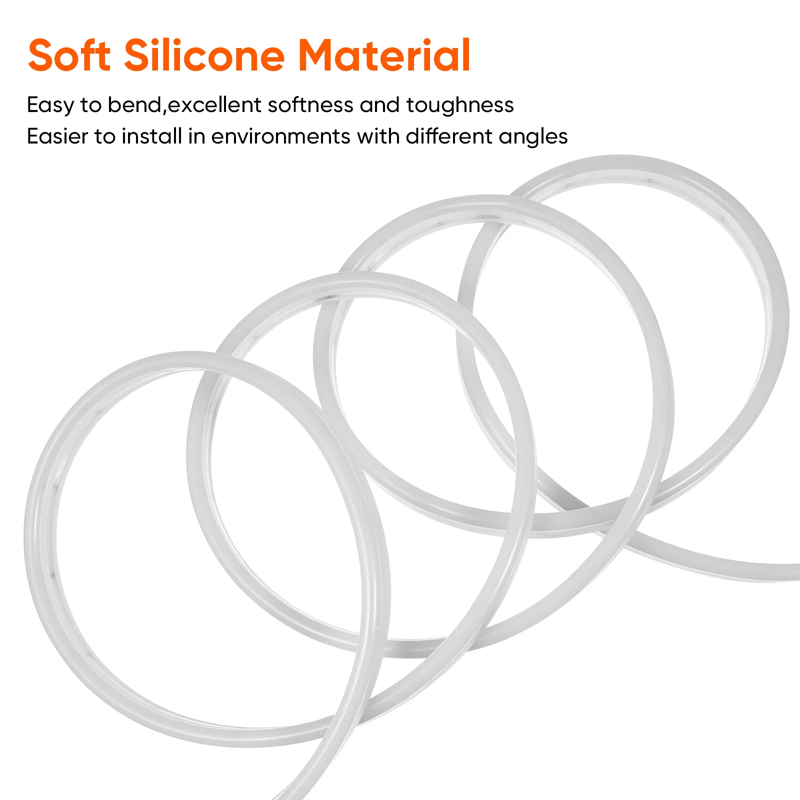 شريط LED مرن بطول 5 أمتار، إضاءة ناعمة عالية السطوع، سهل التركيب لغرف النوم والحانات والحفلات Ktvs LED