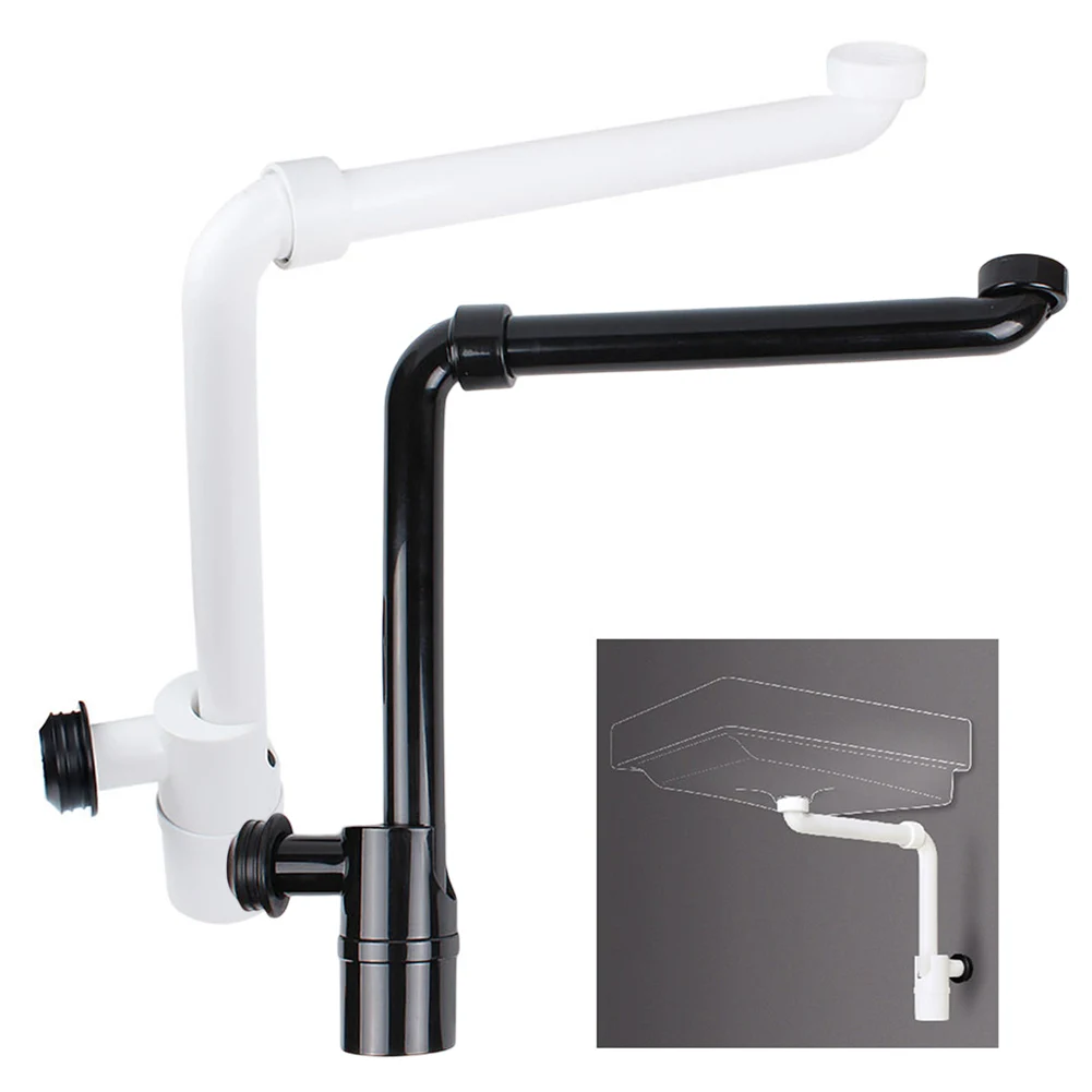 1 1/4 Inch Waste Trap Bathroom Waste Trap-degree Rotatable Design Built-in Hair Filter Compatible With Most Sinks