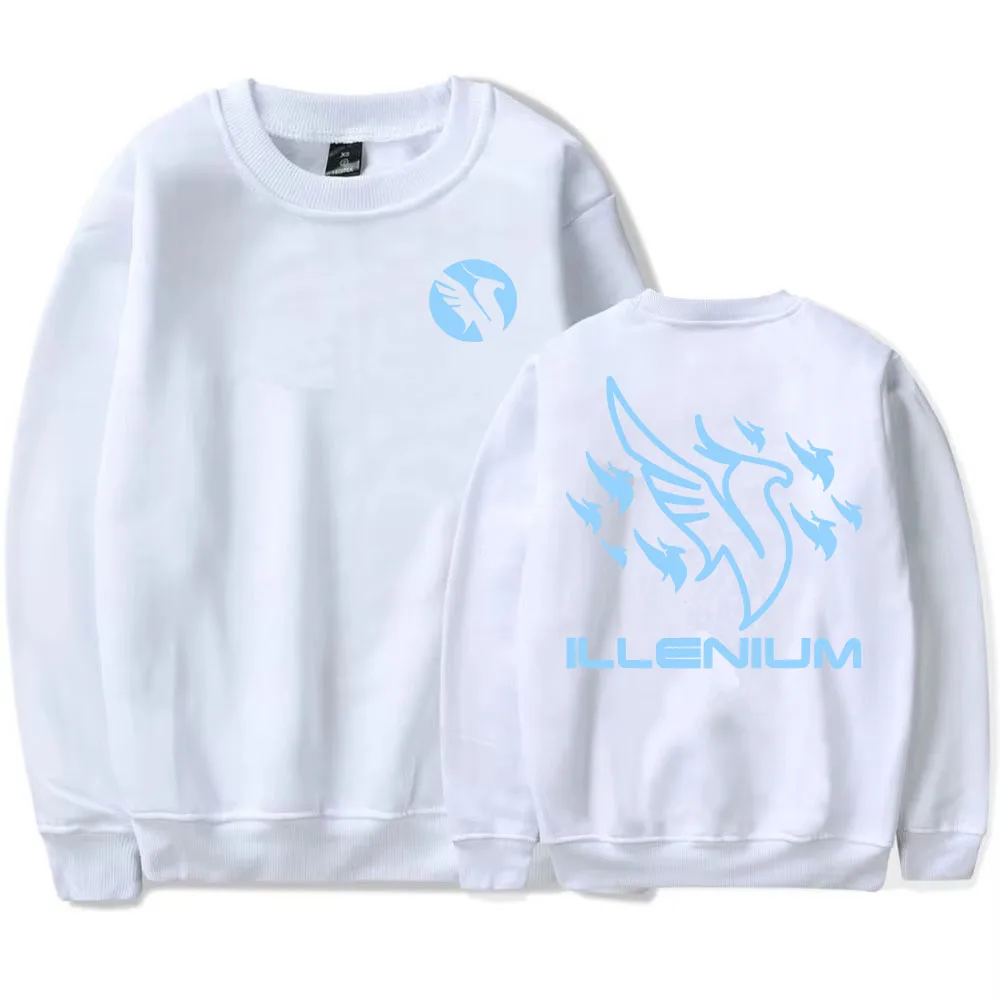 ILLENIUM فينيكس CREWNECK البلوز طويلة الأكمام الشتاء الخريف الذكور البلوفرات للجنسين الشارع الشهير المتضخم الجرافيك طباعة الملابس