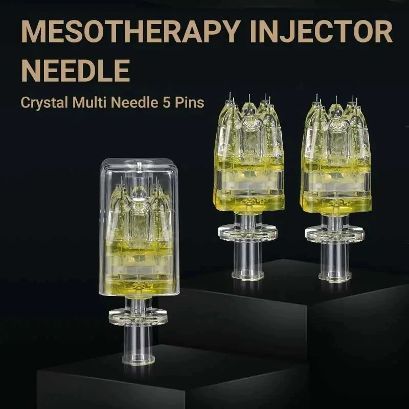 Kristal 5-pins multi-naald - connector - voor spuit - Korea gemaakt, pijnverminderende punt, geen lekkage, 20 stks/doos