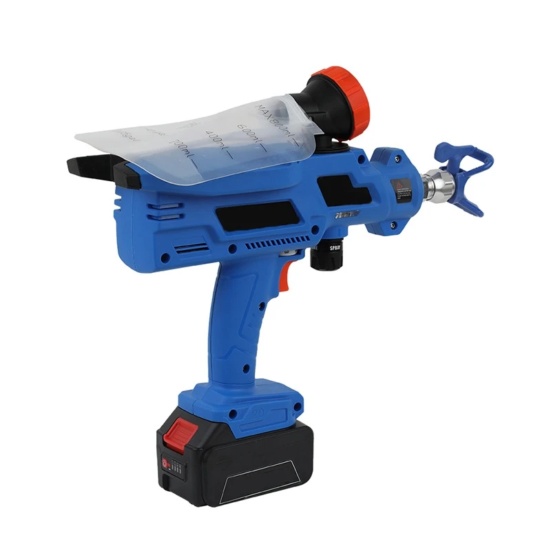 Latex paint electric spray gun spray gun lithium battery high-pressure airless spray machine household repair spray machine