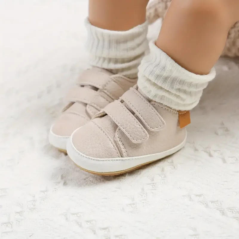 Newborn Baby Shoes Leather Casual Non-slip Toddler Infant Kids Boys Girl Walker Sneakers