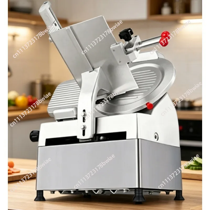 Commercial 12Inch Automatic Push Meat Slicer For Cutting Frozen Beef Mutton Roll Suitable For Hot Pot Restaurant